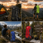 AlpenGear® 45+5L Trekkingrucksack mit Regenhülle