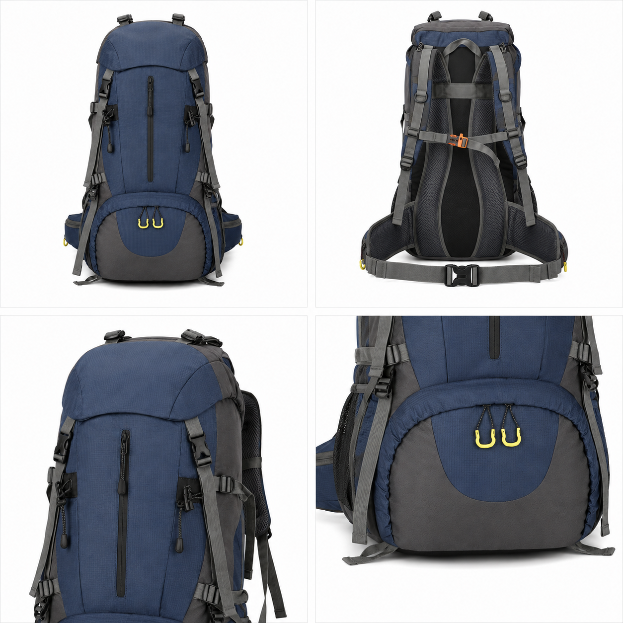 AlpenGear® 45+5L Trekkingrucksack mit Regenhülle