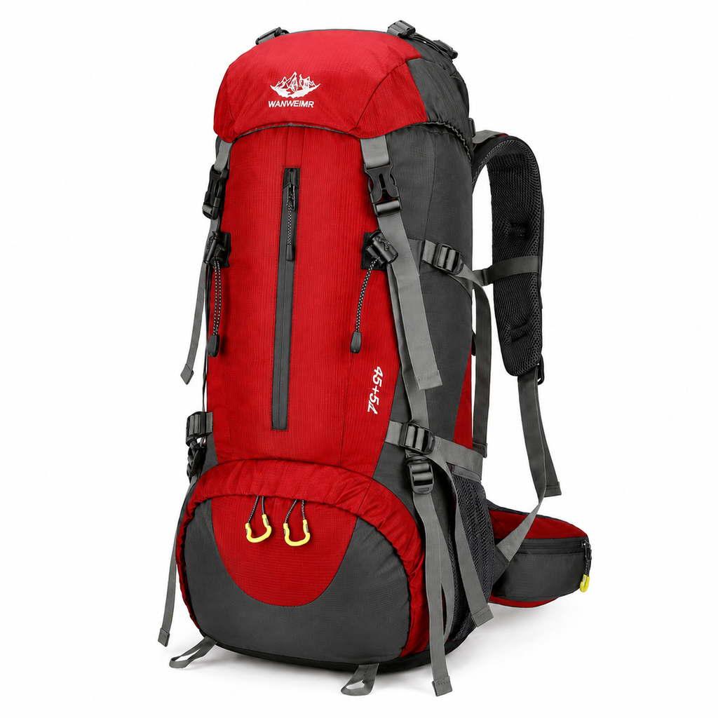 AlpenGear® 45+5L Trekkingrucksack mit Regenhülle